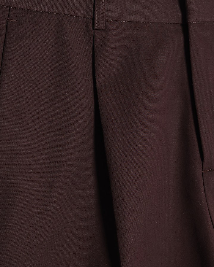 Red Tapered Fit Chino Trousers