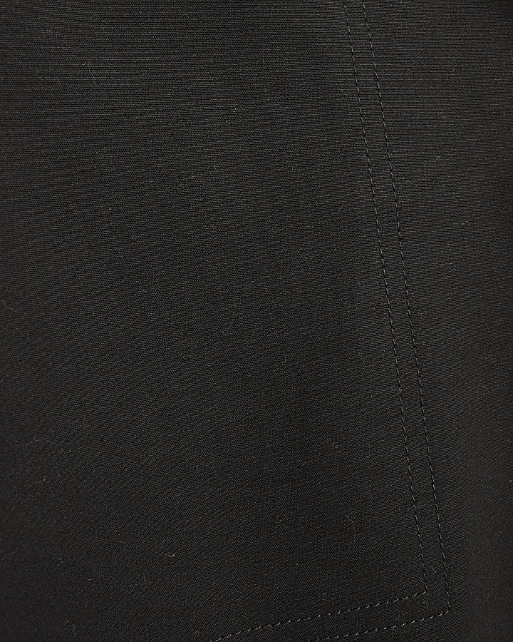 Black Barrell Leg Chino Trousers