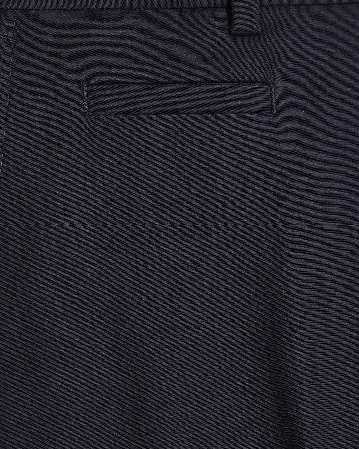 Navy Slim Fit Elasticated Chino Trousers