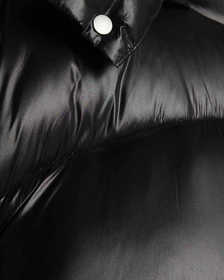 Black Oversized Fit Puffer Coat