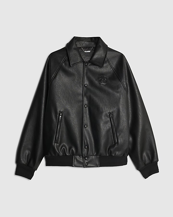 Black Stud Pressed Jacket