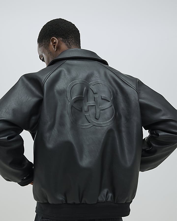 Black Stud Pressed Jacket