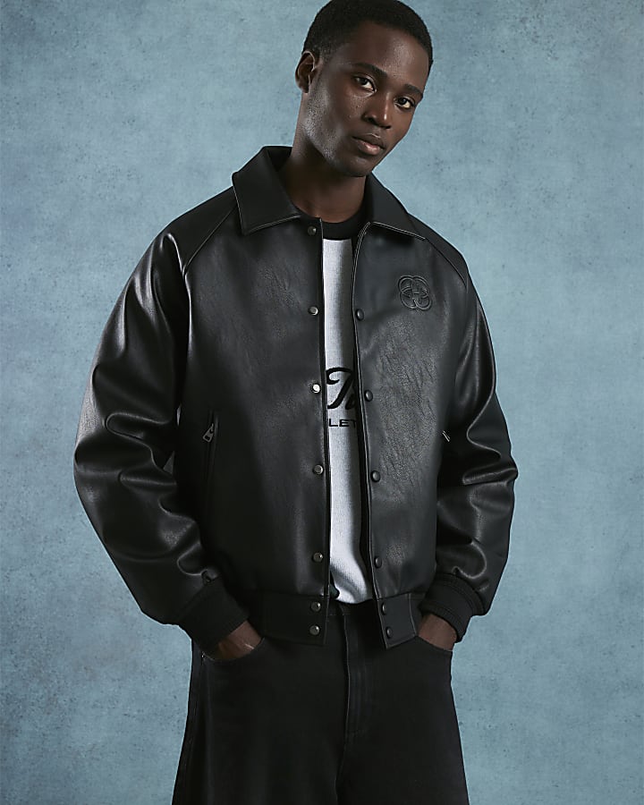 Black Stud Pressed Jacket