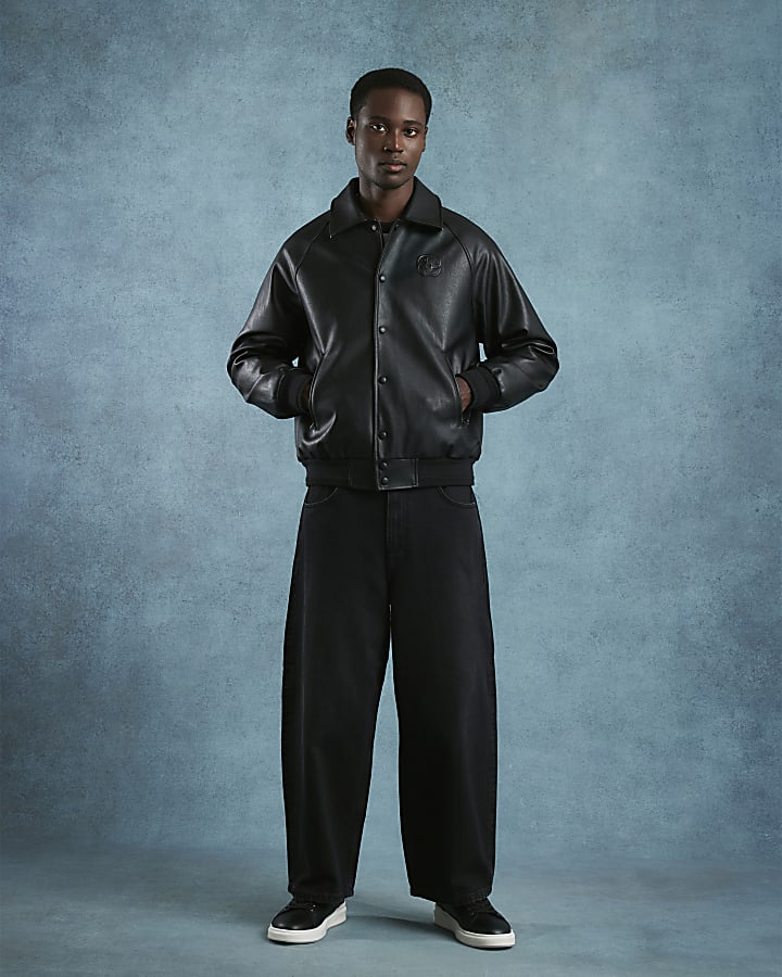 Black Stud Pressed Jacket