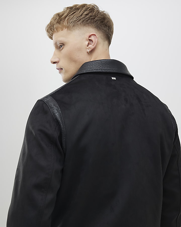 Black Faux Suede Jacket