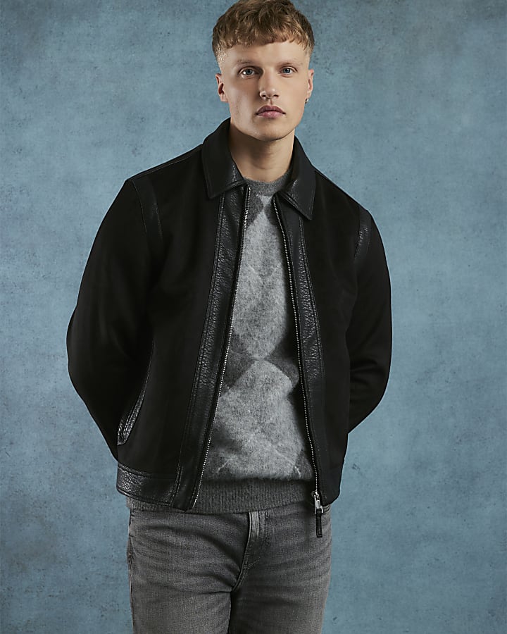 Black Faux Suede Jacket