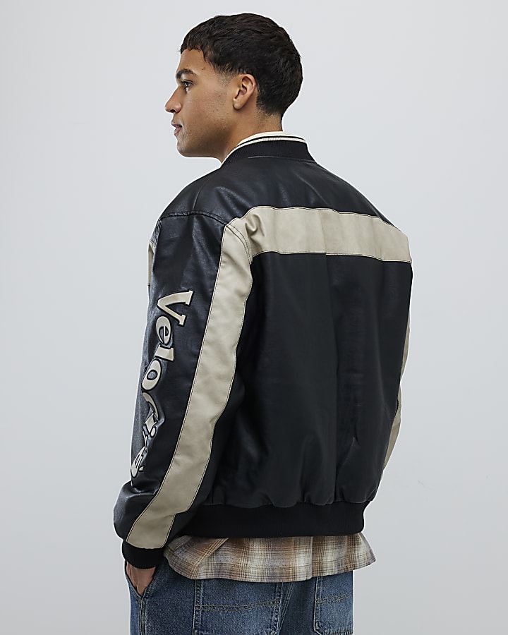 Black Sport Bomber Jacket