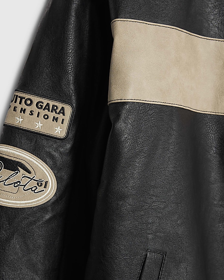 Black Sport Bomber Jacket