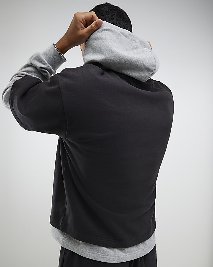 Black Palais Dept Double Layered Hoodie