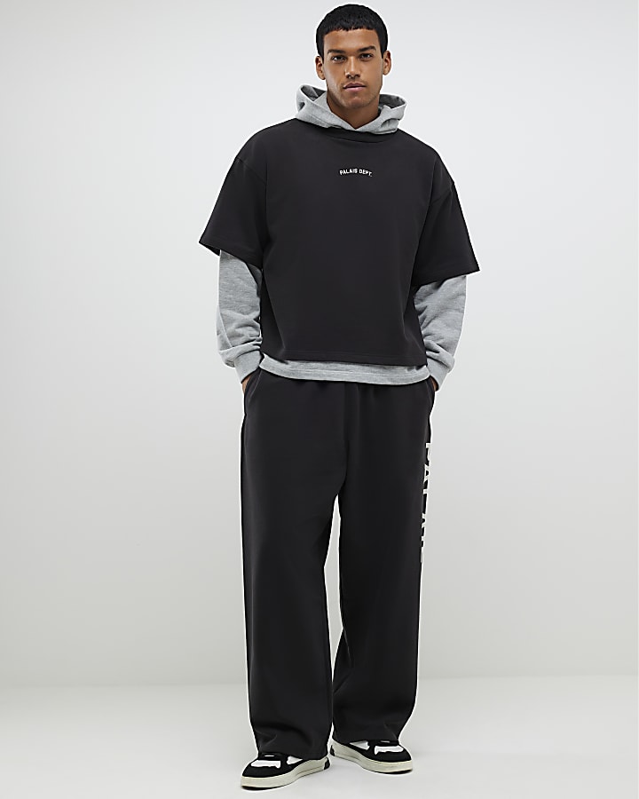 Black Palais Dept Double Layered Hoodie