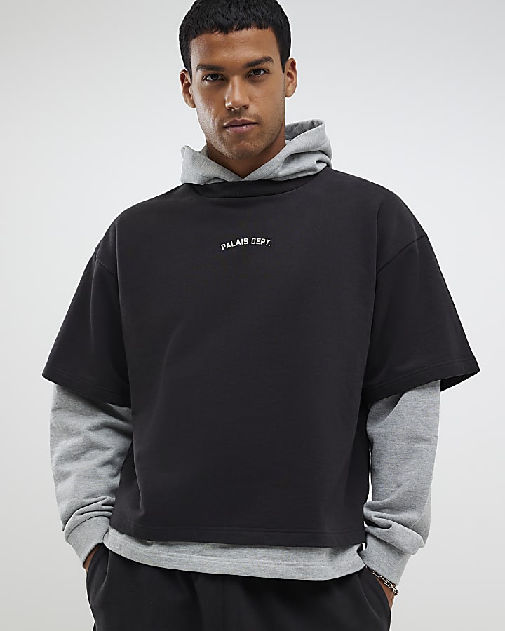 Black Palais Dept Double Layered Hoodie