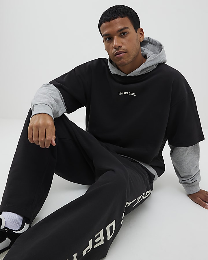 Black Palais Dept Double Layered Hoodie