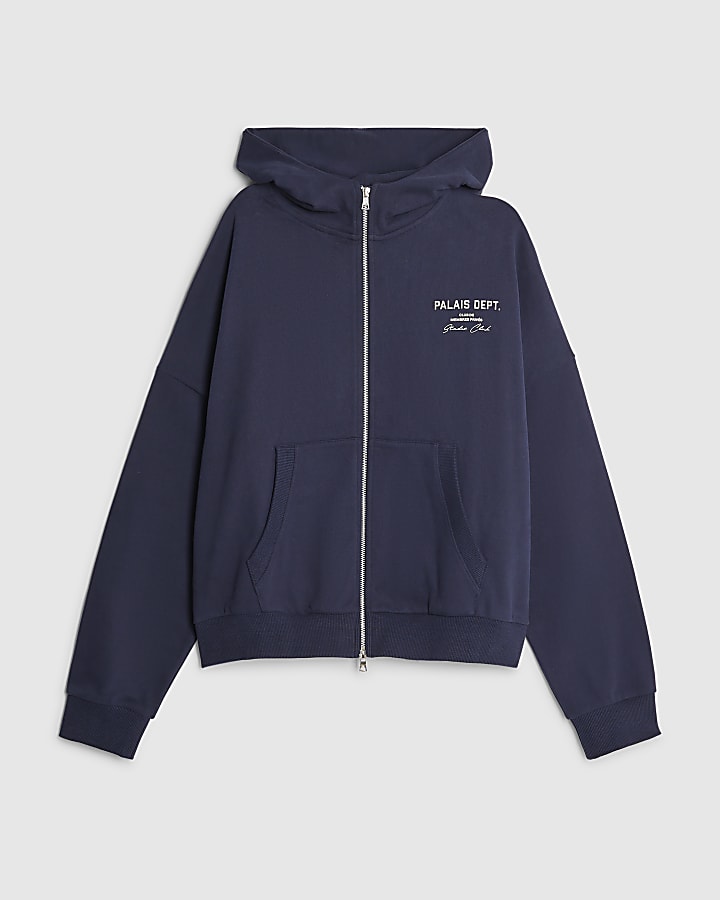 Navy Oversized Fit Palais Dept Hoodie