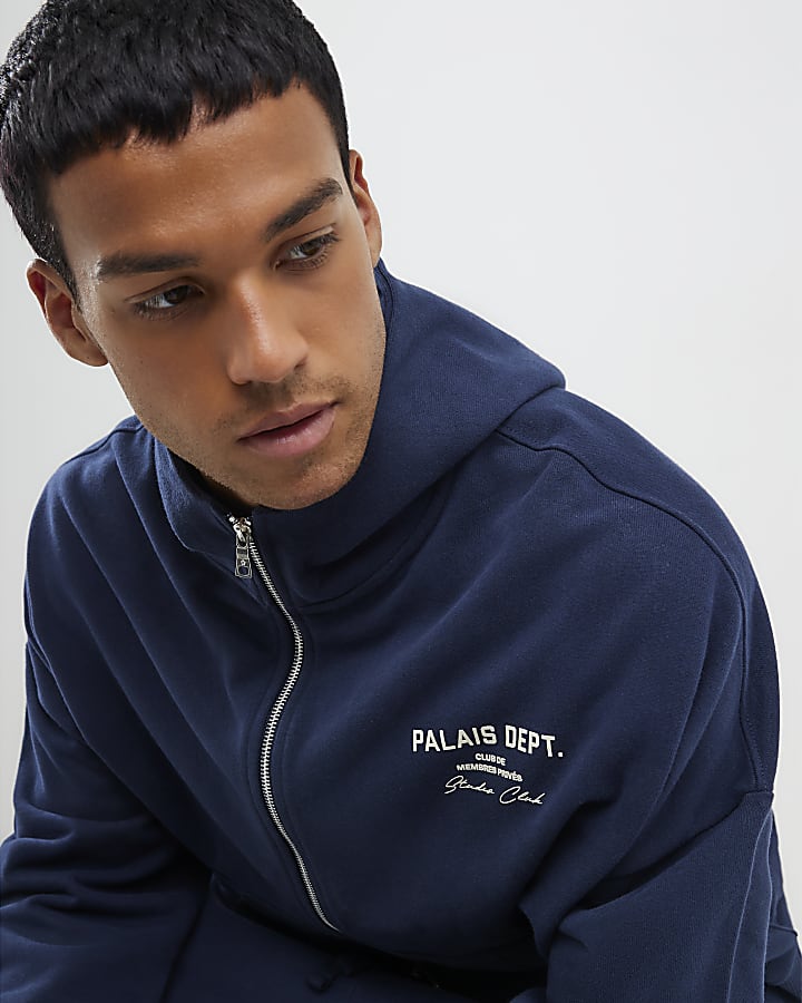 Navy Oversized Fit Palais Dept Hoodie
