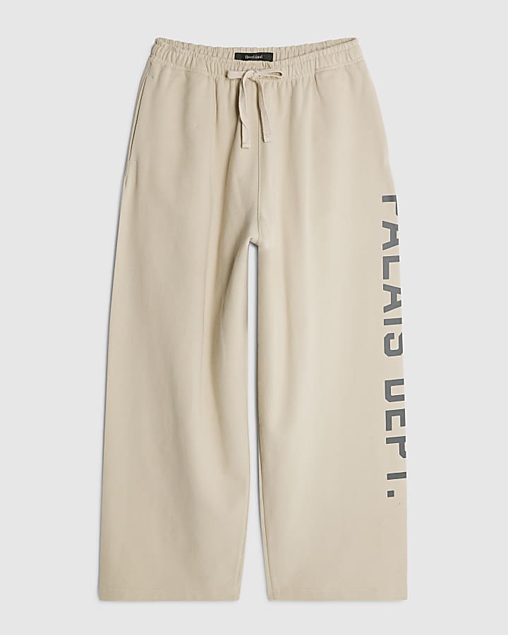 Beige Palais Dept Wide Leg Joggers
