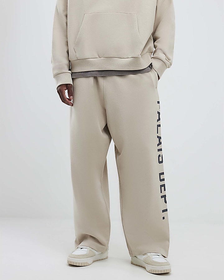 Beige Palais Dept Wide Leg Joggers