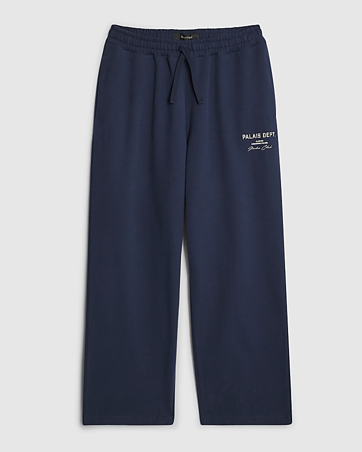 Navy Palais Dept Wide Leg Joggers