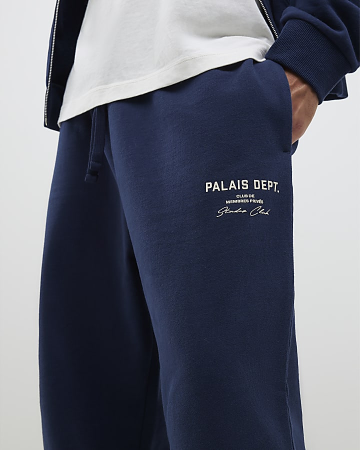 Navy Palais Dept Wide Leg Joggers
