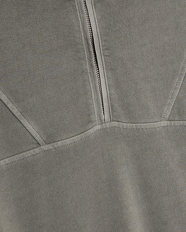 Black Oversized Fit Washed Hoodie