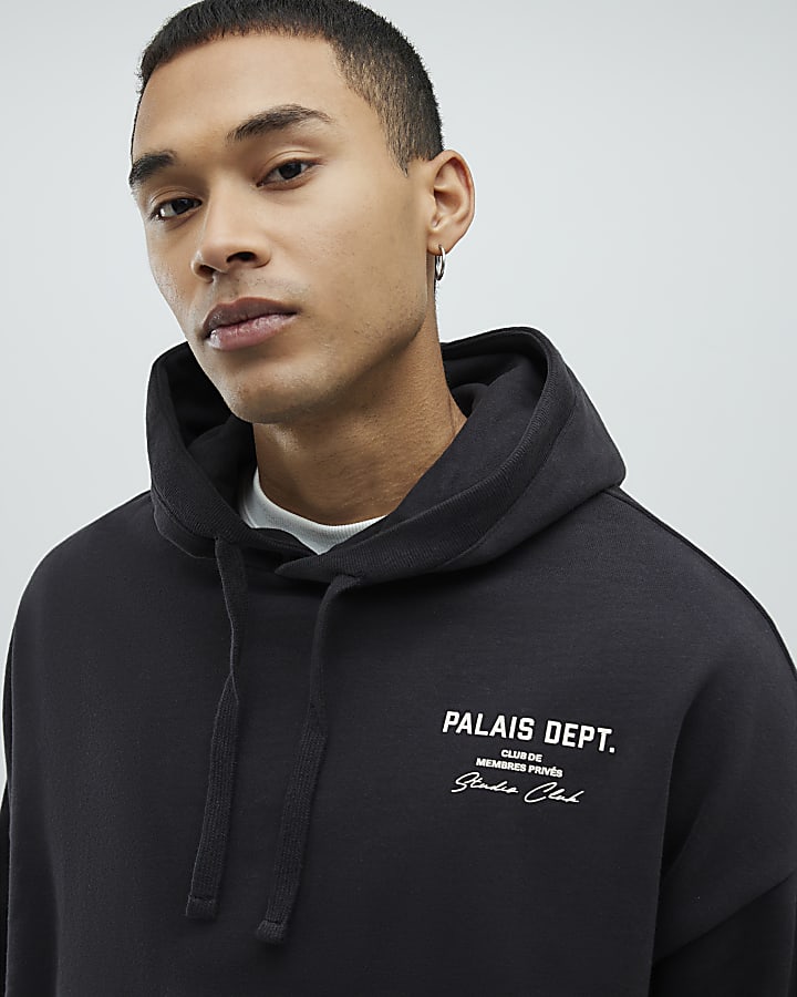 Black Oversized Fit Palais Dept Hoodie