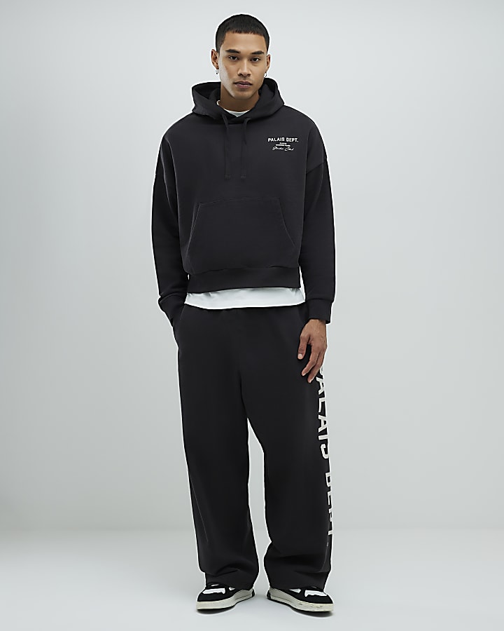 Black Oversized Fit Palais Dept Hoodie