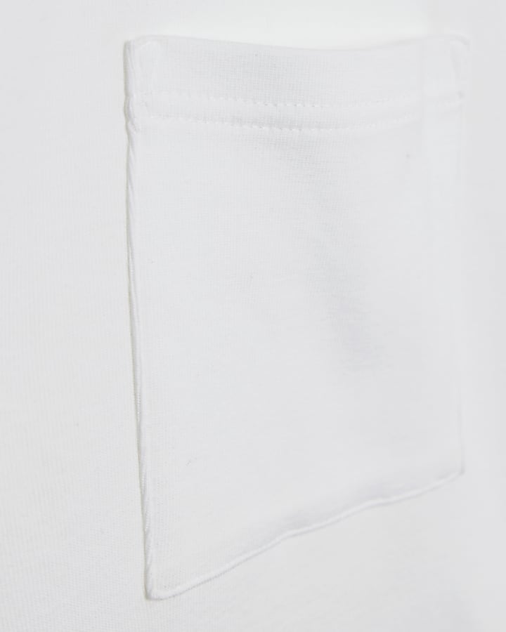 White Oversized Fit Reverse Seam T-Shirt