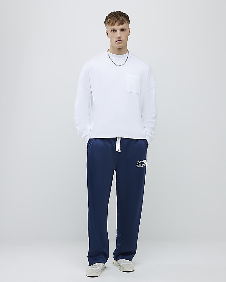 White Oversized Fit Reverse Seam T-Shirt