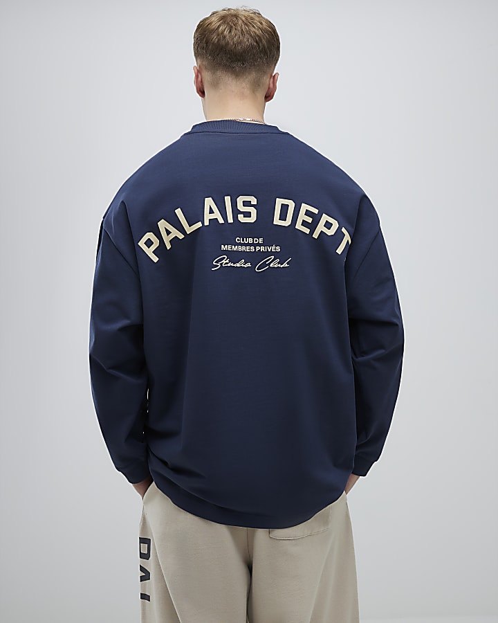 Navy Oversized Fit Palais Dept Top
