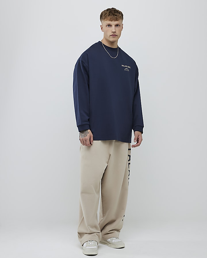 Navy Oversized Fit Palais Dept Top