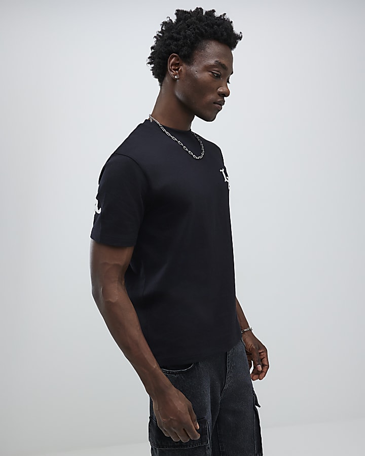 Black Regular Fit Los Angeles T-Shirt