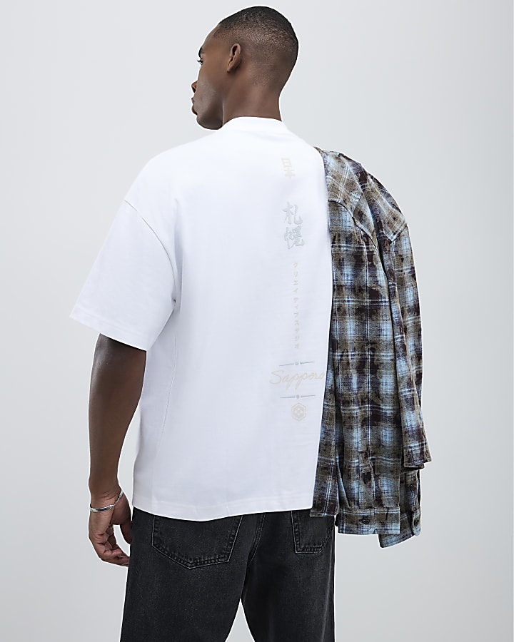 White Embroidered Yokosuka Cobra T-Shirt