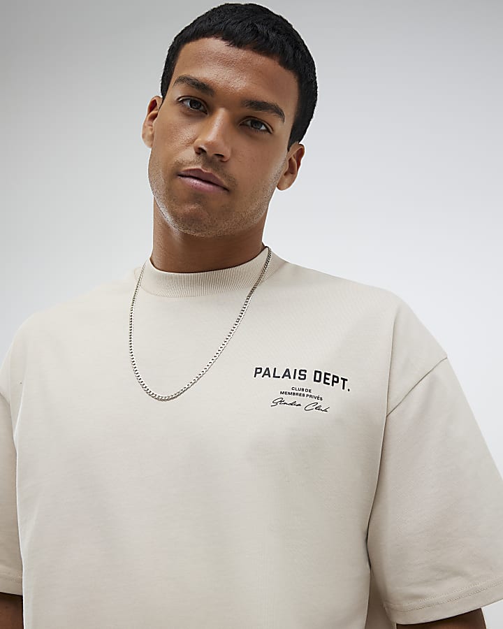 Beige Oversized Fit Palais Dept T-Shirt