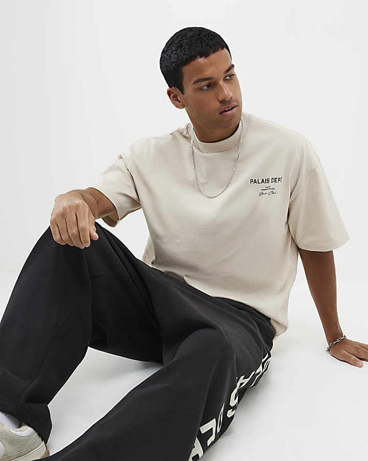 Beige Oversized Fit Palais Dept T-Shirt
