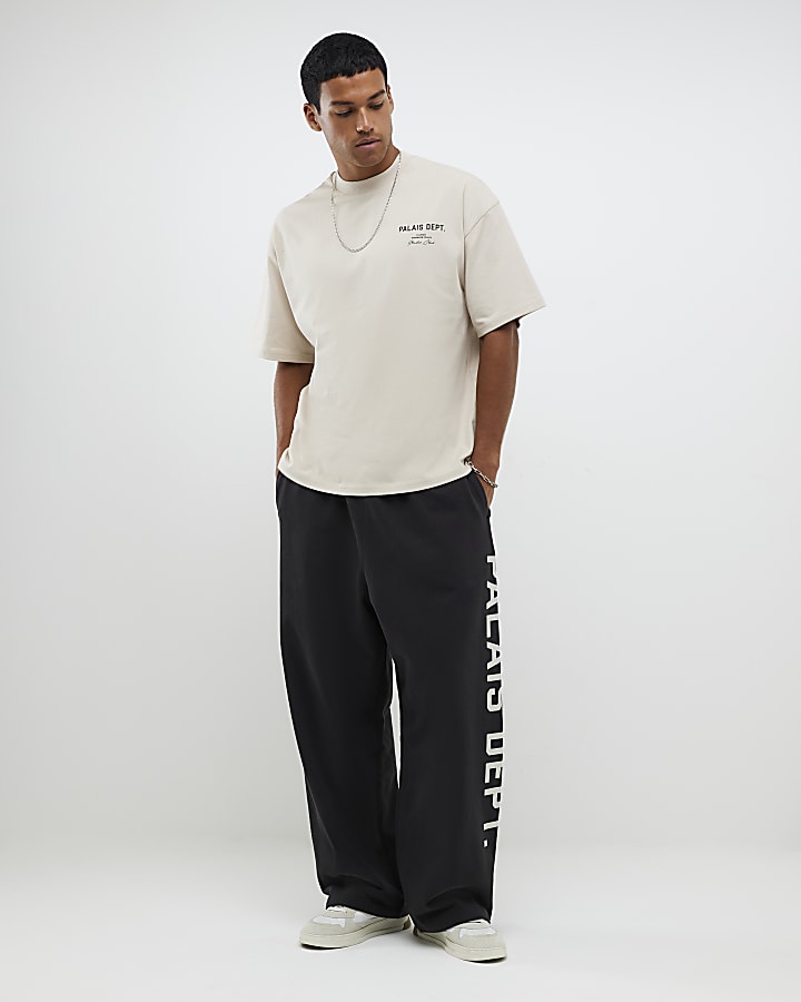 Beige Oversized Fit Palais Dept T-Shirt