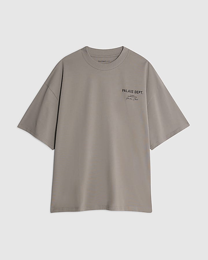 Grey Oversized Fit Palais Dept T-Shirt
