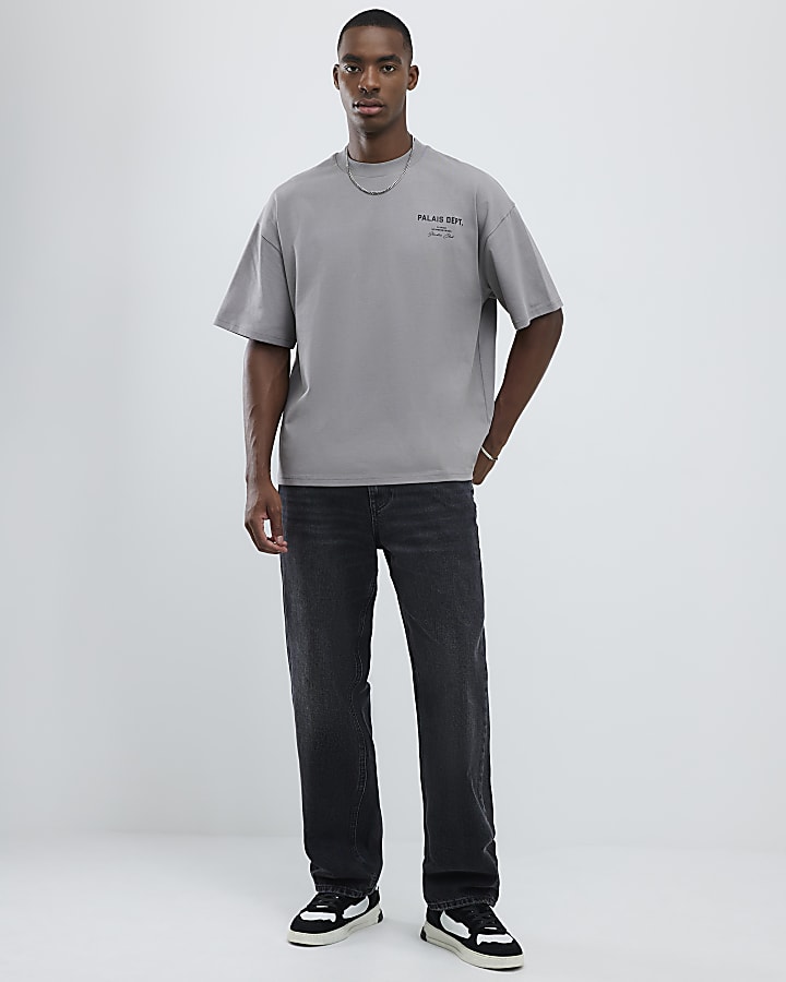 Grey Oversized Fit Palais Dept T-Shirt
