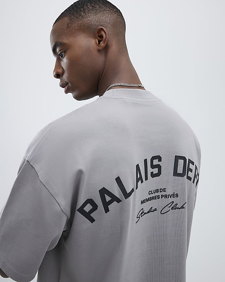 Grey Oversized Fit Palais Dept T-Shirt