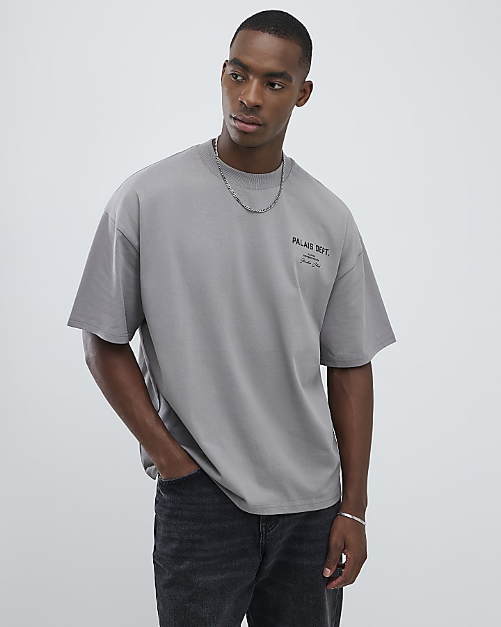 Grey Oversized Fit Palais Dept T-Shirt