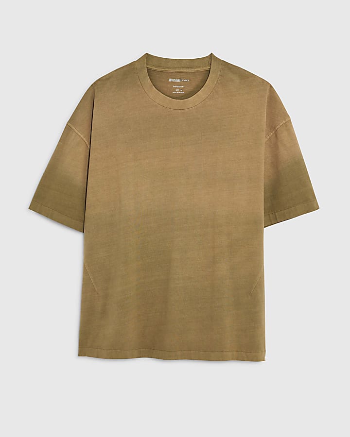 Yellow Oversized Fit Washed T-Shirt