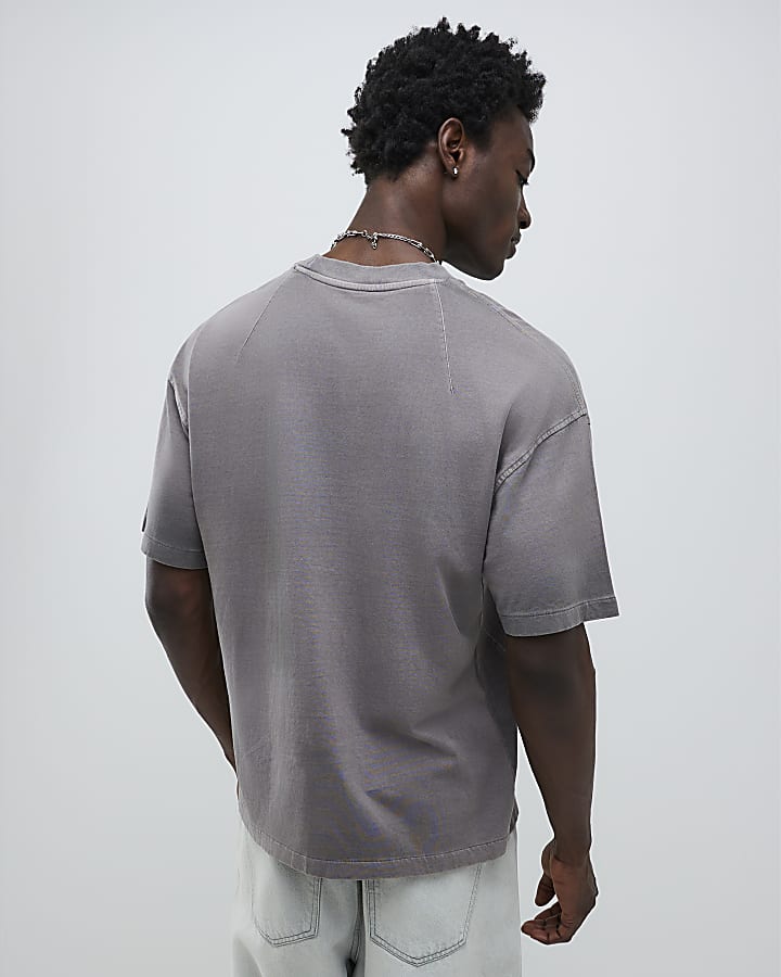 Black Oversized Short Sleeve Washed T-shirt