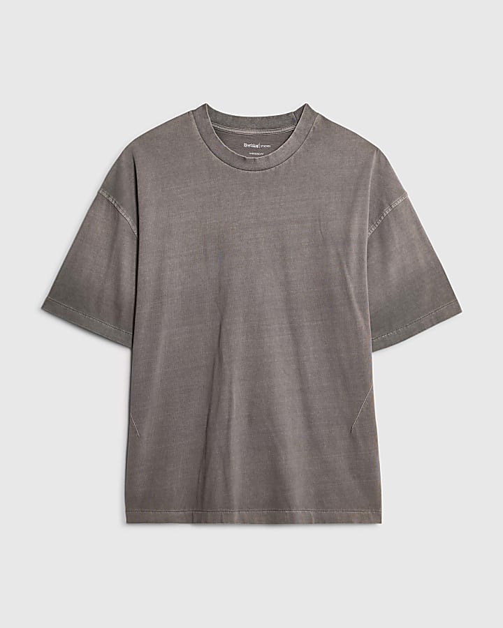 Black Oversized Short Sleeve Washed T-shirt