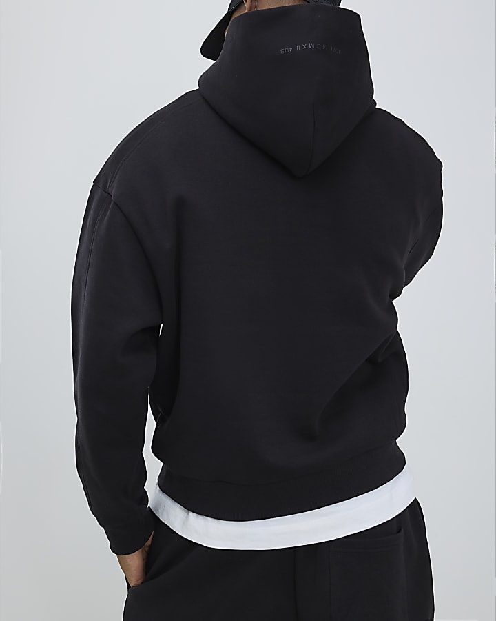 Black Oversized Fit Hoodie