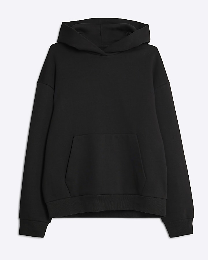 Black Oversized Fit Hoodie