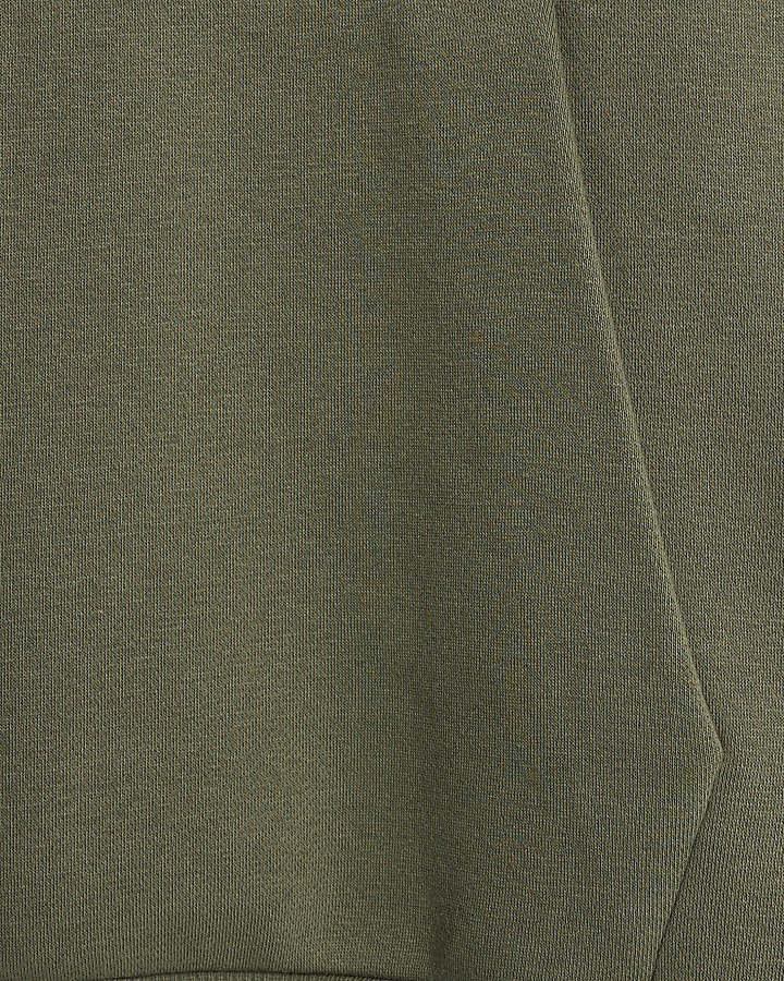 Khaki Oversized Fit Hoodie