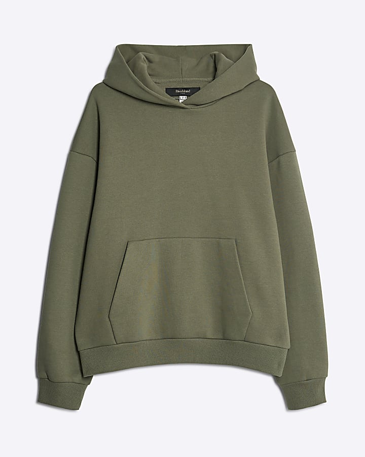 Khaki Oversized Fit Hoodie