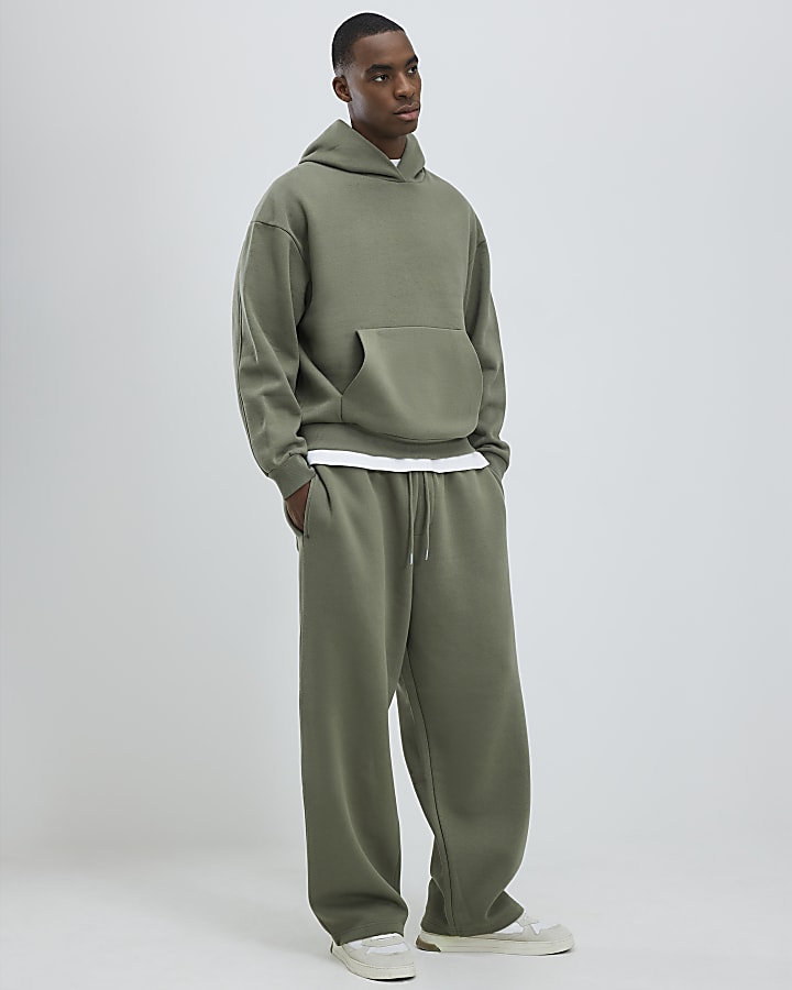 Khaki Oversized Fit Hoodie
