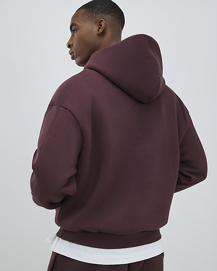 Red Oversized Fit Hoodie