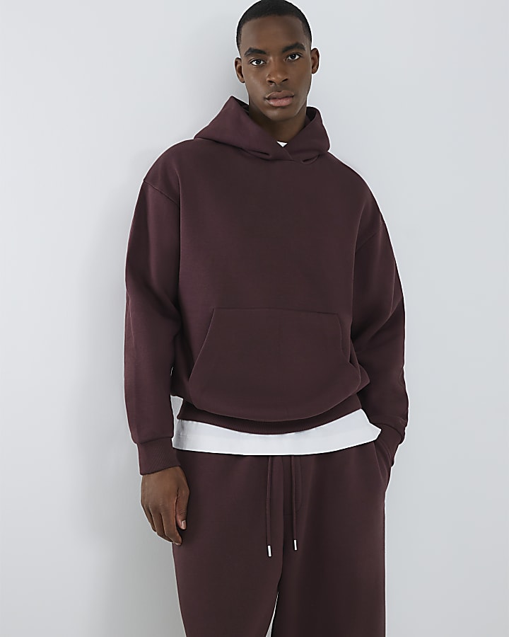 Red Oversized Fit Hoodie