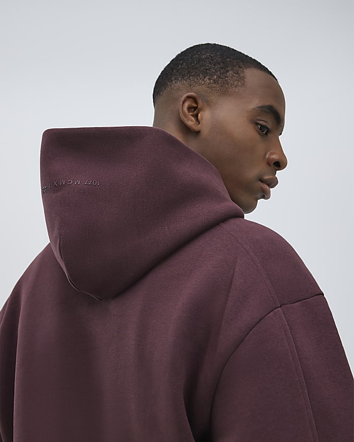 Red Oversized Fit Hoodie