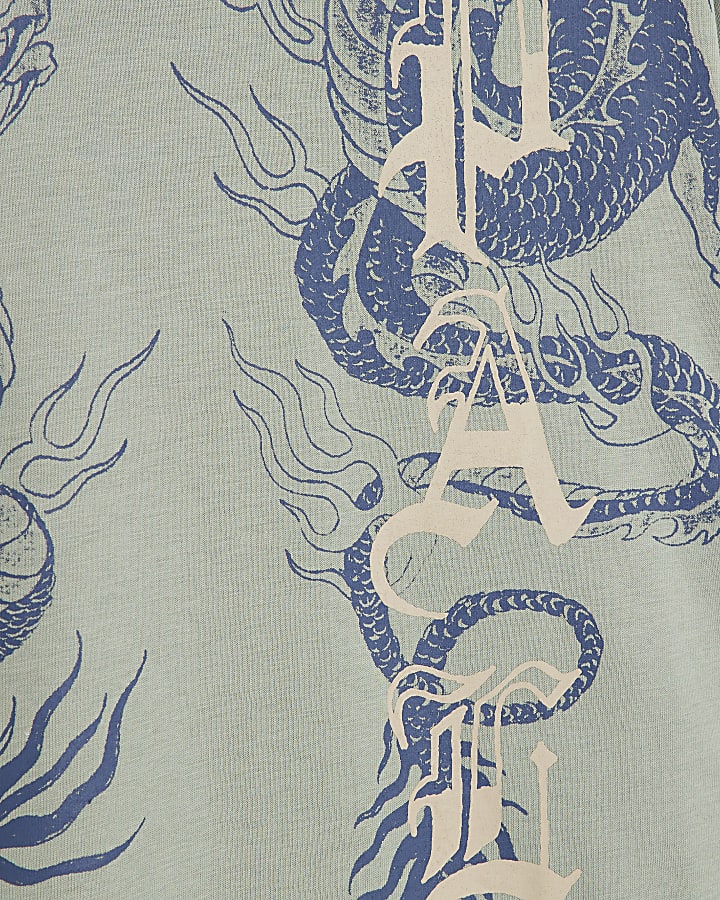 Green Palais Snake Double Layer T-Shirt